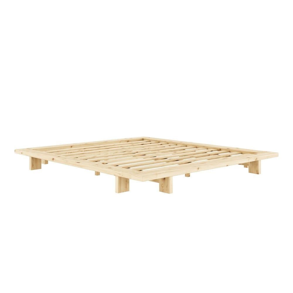 Dvoulůžková postel z borovicového dřeva s roštem 180x200 cm Japan – Karup Design - Bonami.cz