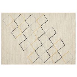 Bavlněný koberec 160 x 230 cm béžový TEZPUR