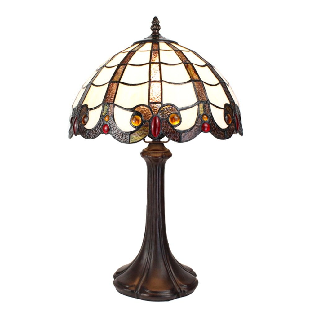 Stolní lampa Tiffany Maiya - 31*43 cm E27/max 1*60W Clayre & Eef - LaHome - vintage dekorace