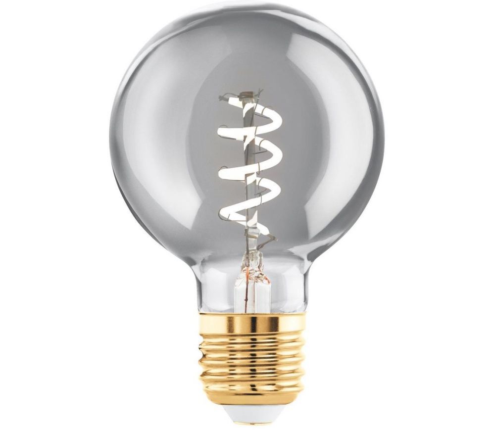 Eglo Stmívatelná filamentová LED žárovka , E27, G60, 4W, 100lm, 2000K, teplá bílá, kouřové sklo 110195 -  Svět-svítidel.cz