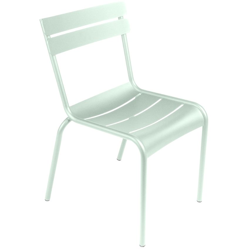 Mátově zelená kovová zahradní židle Fermob Luxembourg - Designovynabytek.cz