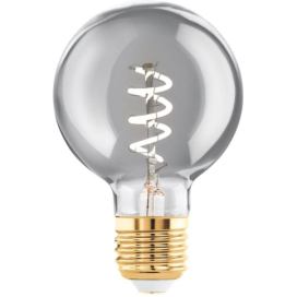 Eglo Stmívatelná filamentová LED žárovka , E27, G60, 4W, 100lm, 2000K, teplá bílá, kouřové sklo 110195