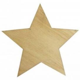 ČistéDřevo Dřevěná hvězda 7 x 7,5 cm