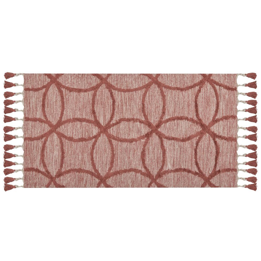 Bavlněný koberec 80 x 150 cm červený KIRSEHIR - Beliani.cz