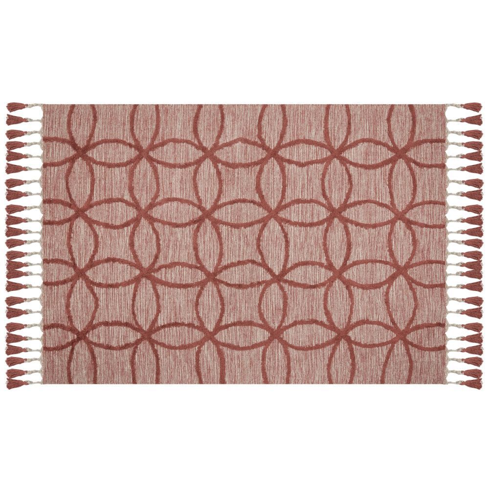 Bavlněný koberec 160 x 230 cm červený KIRSEHIR - Beliani.cz