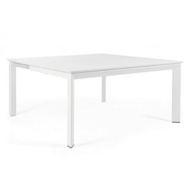 BIZZOTTO Rozkládací zahradní stůl KONNOR 160x110-160 cm bílý