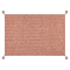 Bavlněný koberec 140 x 200 cm oranžový MUGLA