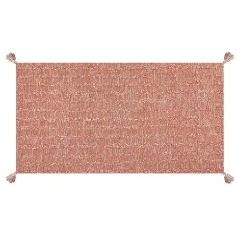 Bavlněný koberec 80 x 150 cm oranžový MUGLA Beliani.cz