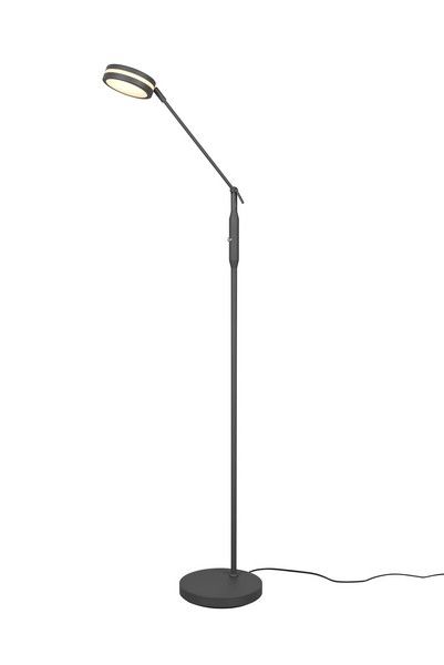 TRIO 426510142 FRANKLIN dotyková stojací lampa SMD LED V1330mm 6,5W/650lm 2700+3200+4000K antracit, stmívatelná - Svítidla FEIM