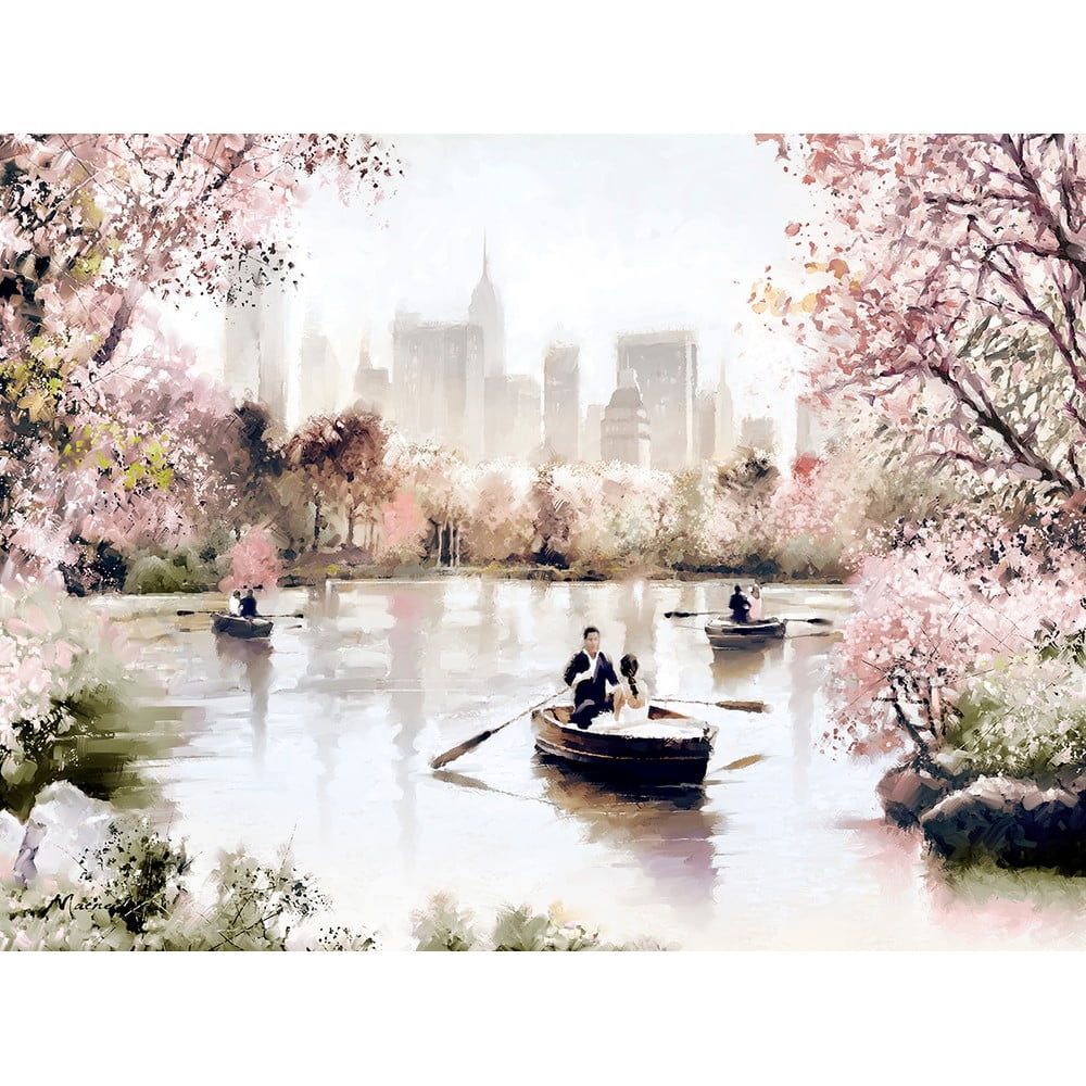 Obraz Styler Canvas Romantic Lake, 85 x 113 cm - Bonami.cz