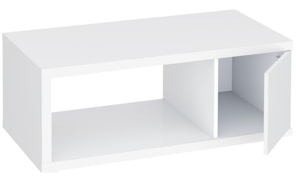 Bílý lakovaný konferenční stolek TEMAHOME Berlin 105 x 55 cm - Designovynabytek.cz