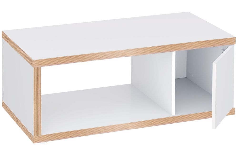 Bílý konferenční stolek TEMAHOME Berlin 105 x 55 cm - Designovynabytek.cz