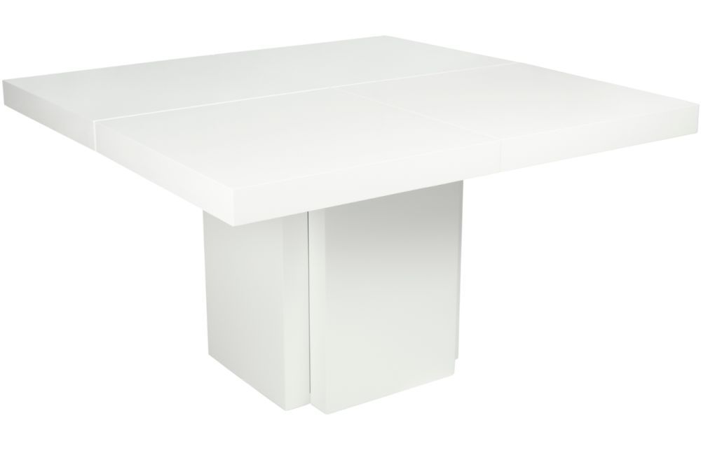 Bílý lakovaný jídelní stůl TEMAHOME Dusk 150 x 150 cm - Designovynabytek.cz