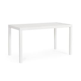BIZZOTTO zahradní stůl HILDE 130x68 cm bílý