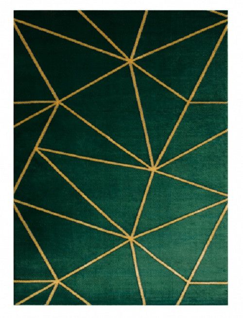 Dywany Łuszczów Kusový koberec Emerald 1013 green and gold - 120x170 cm - Mujkoberec.cz