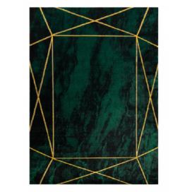 Dywany Łuszczów Kusový koberec Emerald 1022 green and gold - 80x150 cm Mujkoberec.cz