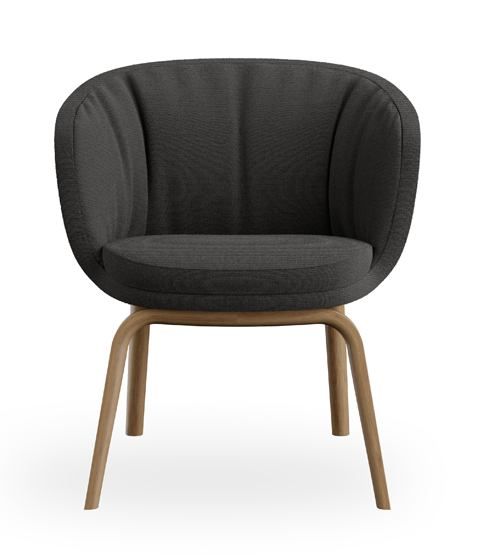 ROSSIN - Židle CLEO MINI - s dřevěnou podnoží - 