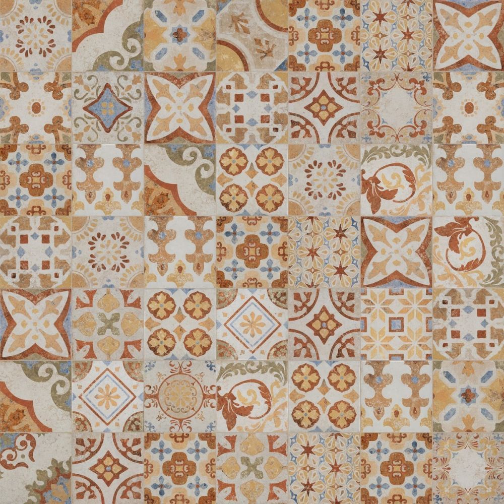 Dlažba Cir Cotto del Campiano terre emiliane mix dekor 20x20 cm mat 1081641 (bal.1,040 m2) - Siko - koupelny - kuchyně