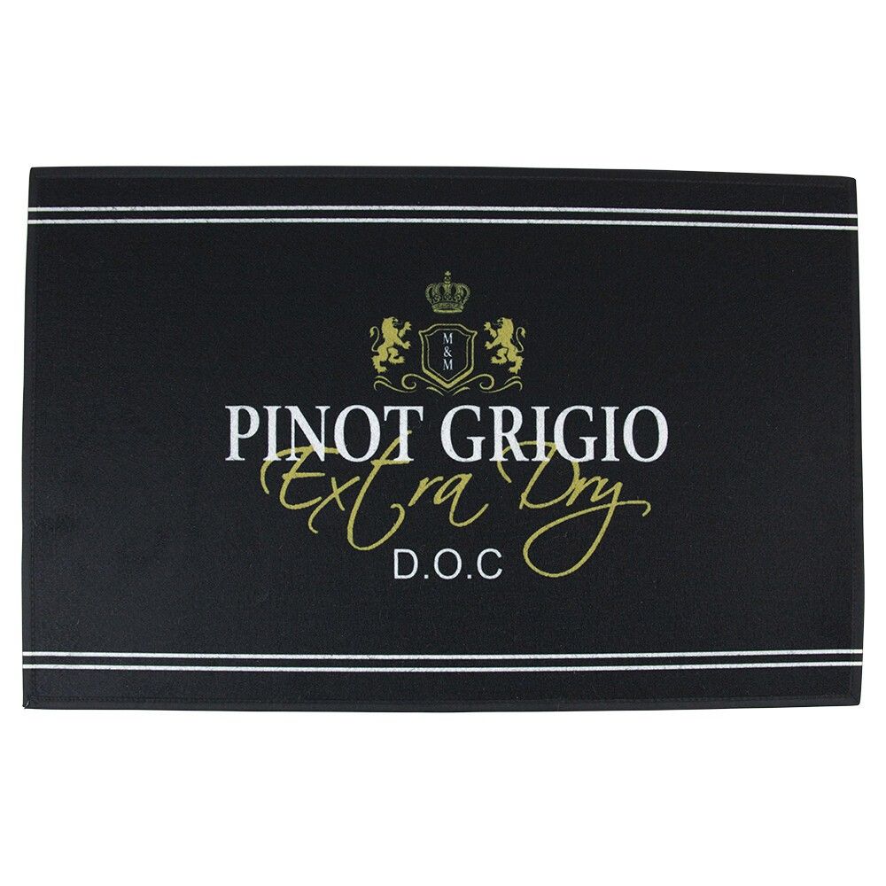 Černá podlahová rohožka Pinot Grigio wine - 75*50*1cm Mars & More - LaHome - vintage dekorace