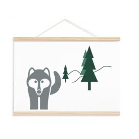Pieris design Dětský plakát - Vlk v lese