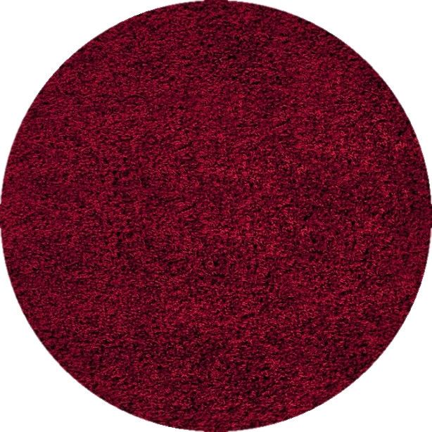 Ayyildiz Kruhový koberec Dream Shaggy 4000 – červená 80x80 (průměr) kruh - ATAN Nábytek