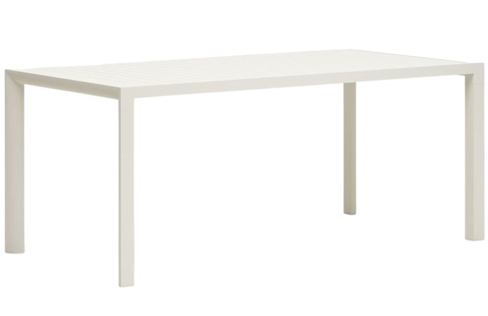 Bílý kovový zahradní jídelní stůl Kave Home Culip 180 x 90 cm - Designovynabytek.cz