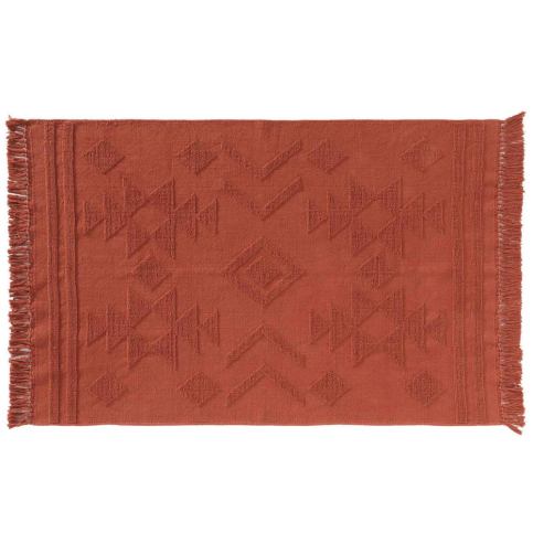 Douceur d\'intérieur Žakárvý koberec s třásněmi CILAOS, 120 x 170 cm, oranžový EDAXO.CZ s.r.o.