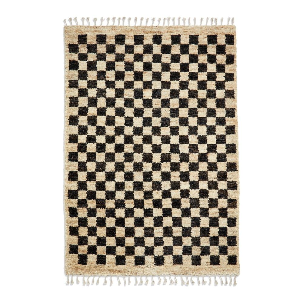 Černý/v přírodní barvě koberec 230x150 cm Hemp - Think Rugs - Bonami.cz