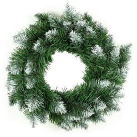 FLHF Vánoční věnec borovice POLA bílá/zelená ø 50cm