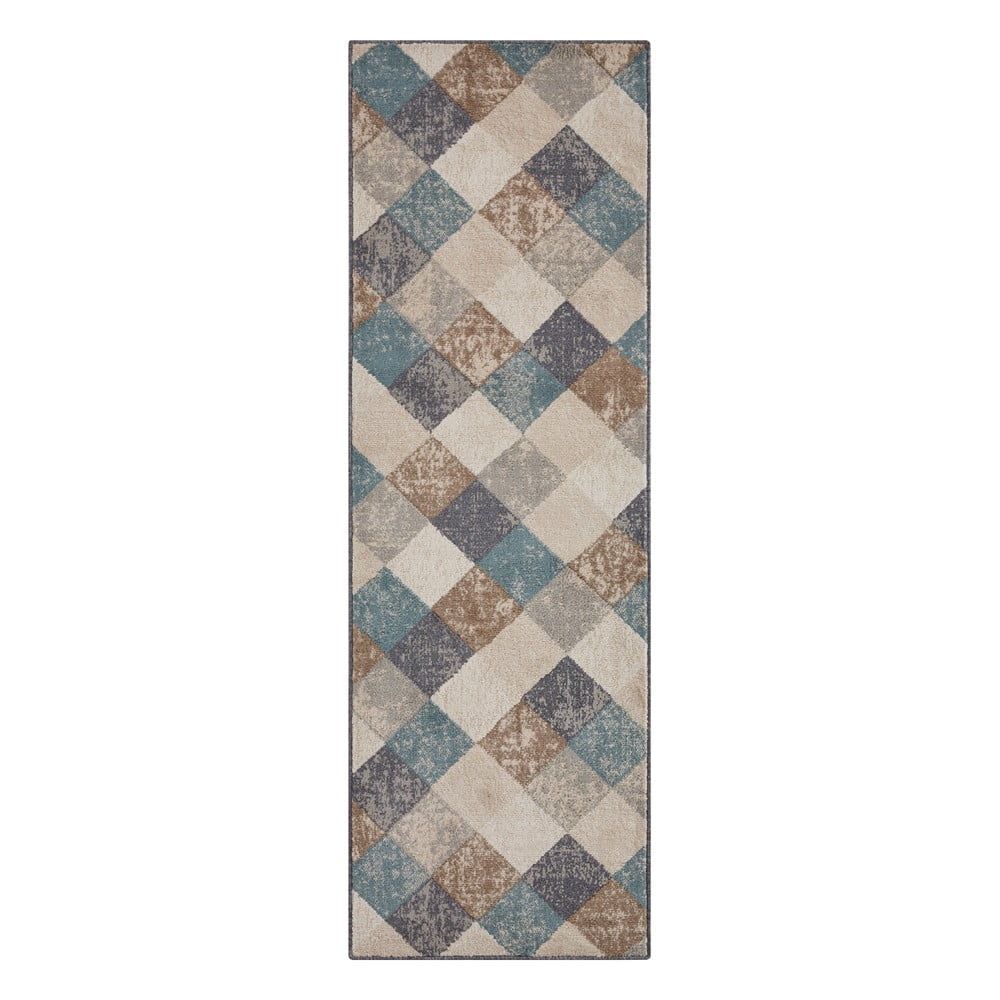 Modro-béžový koberec běhoun 200x80 cm Terrain - Hanse Home - Bonami.cz