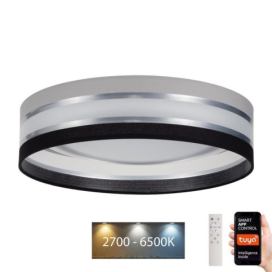  LED Stmívatelné stropní svítidlo SMART CORAL 24W/230V Wi-Fi Tuya černá/šedá +DO 