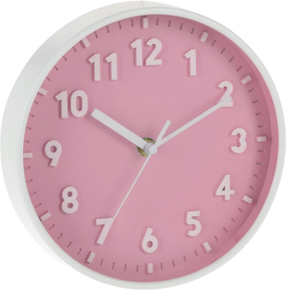 Nástěnné hodiny Silvia růžová, 20 cm - 4home.cz