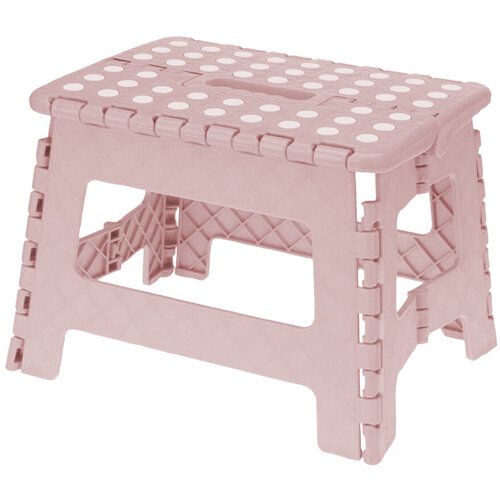 Plastová skládací stolička s ABS Nina růžová, 29 x 22 x 22 cm - 4home.cz