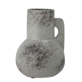 BLOOMINGVILLE šedá keramická váza TIAS