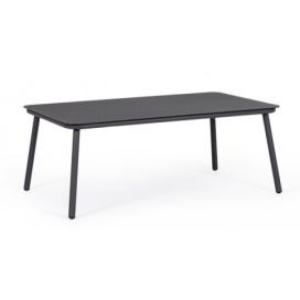 BIZZOTTO Zahradní konferenční stolek SIERRA antracit 104x61 cm