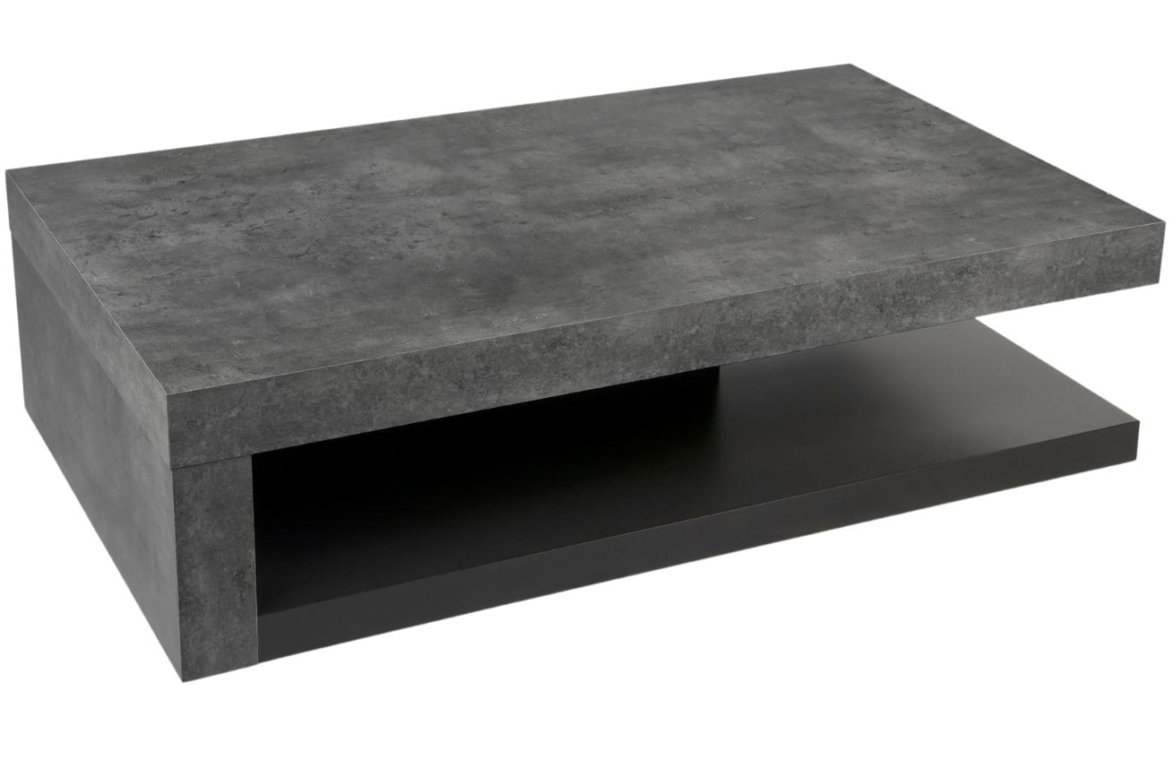 Betonově šedý konferenční stolek TEMAHOME Detroit II.110 x 65 cm - Designovynabytek.cz