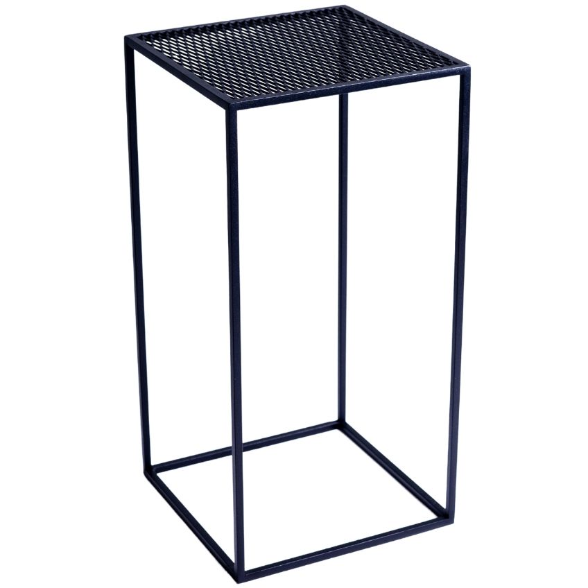 Nordic Design Černý kovový odkládací stolek Trixom 30 x 30 cm - Designovynabytek.cz