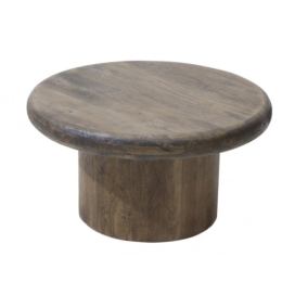 BIZZOTTO konferenční stolek LOPEZ hnědý ø60 cm