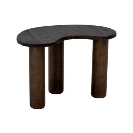 Hnědý dřevěný odkládací stolek Bloomingville Luppa 53 x 36 cm
