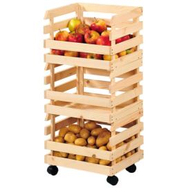 Kesper Dřevěný stojan na ovoce nebo zeleninu, 80 x 34 cm