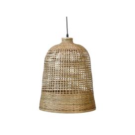 Přírodní antik závěsné světlo s bambusovým stínidlem Lamp Bamboo - Ø41*52cm/ E27/ 40W Chic Antique