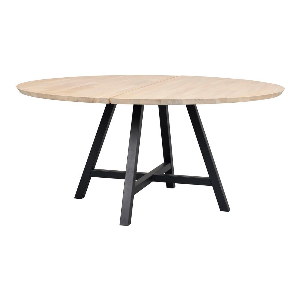 Kulatý jídelní stůl s deskou v dubovém dekoru 150x150 cm Carradale - Rowico - Bonami.cz