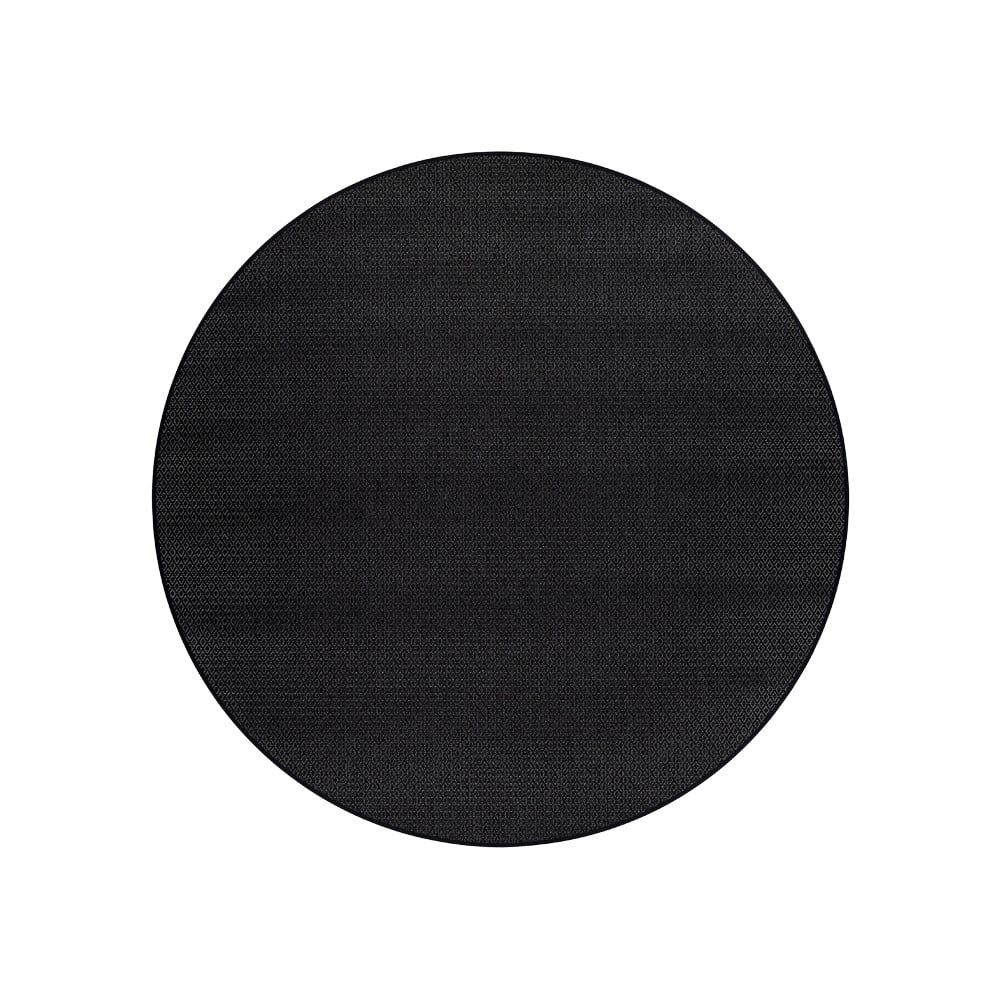 Černý kulatý koberec ø 160 cm Bello™ – Narma - Bonami.cz