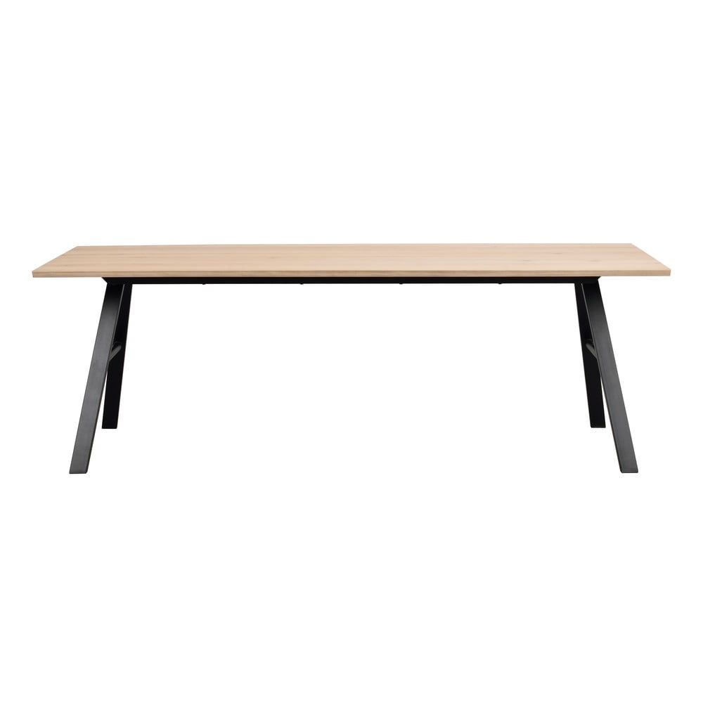 Jídelní stůl s deskou v dubovém dekoru 220x90 cm Brigham - Rowico - Bonami.cz