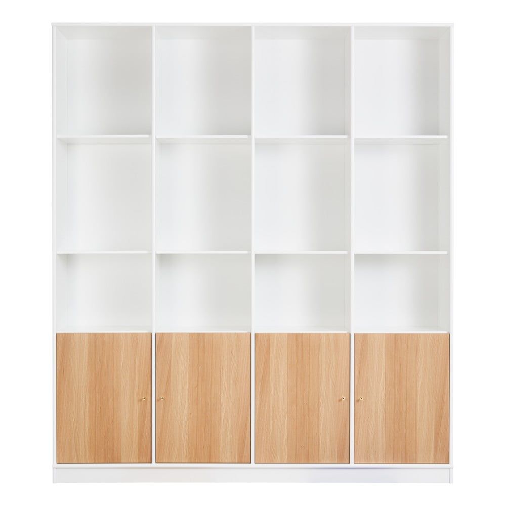 Bílá knihovna v dekoru dubu 176x199 cm Mistral - Hammel Furniture - Bonami.cz