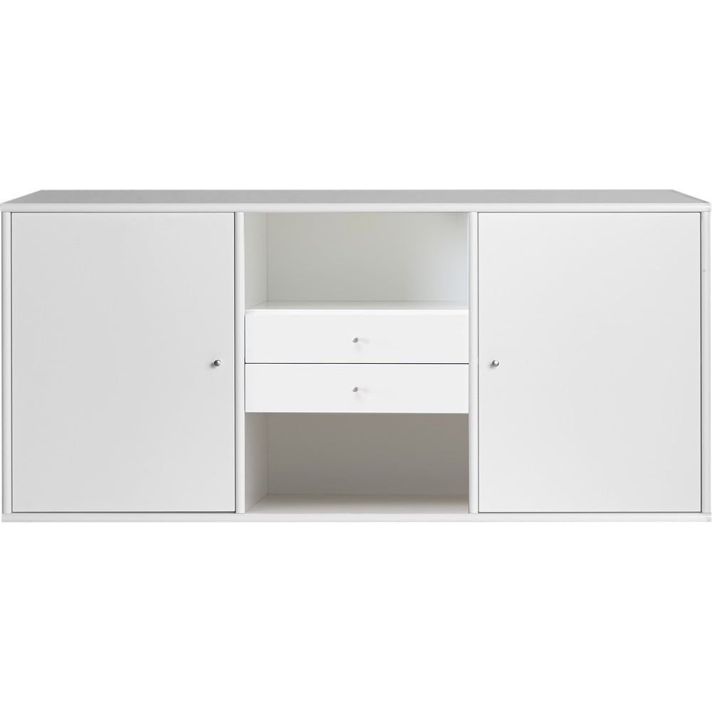 Bílá nízká komoda 133x61 cm Mistral - Hammel Furniture - Bonami.cz