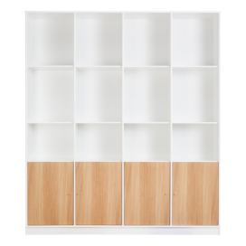 Bílá knihovna v dekoru dubu 176x199 cm Mistral - Hammel Furniture