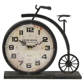 Stolní hodiny ve tvaru retro jízdního kola - 23*7*22 cm Clayre & Eef