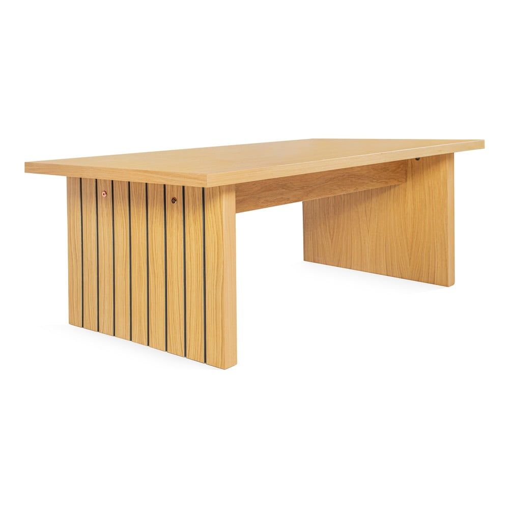 Konferenční stolek s deskou v dubovém dekoru v přírodní barvě 60x120 cm Stripe – Woodman - Bonami.cz