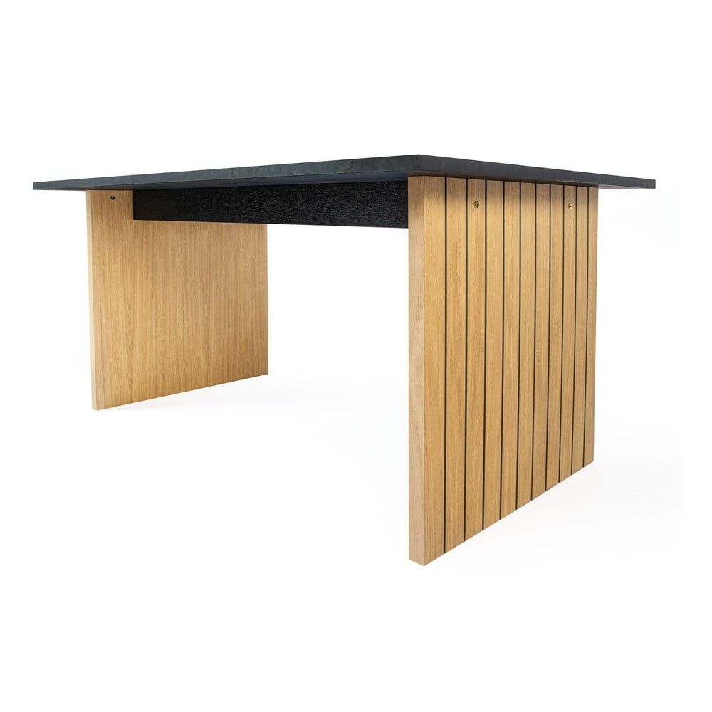 Jídelní stůl s deskou v dubovém dekoru 90x160 cm Stripe – Woodman - Bonami.cz